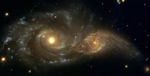 galaxies collide